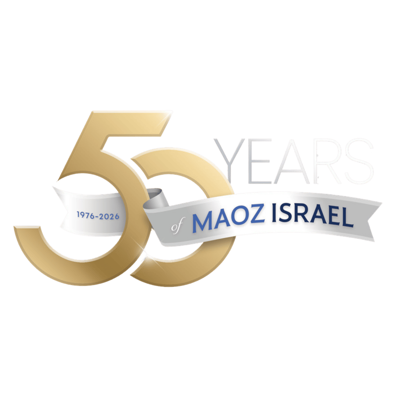 50 Years of Maoz Israel logo